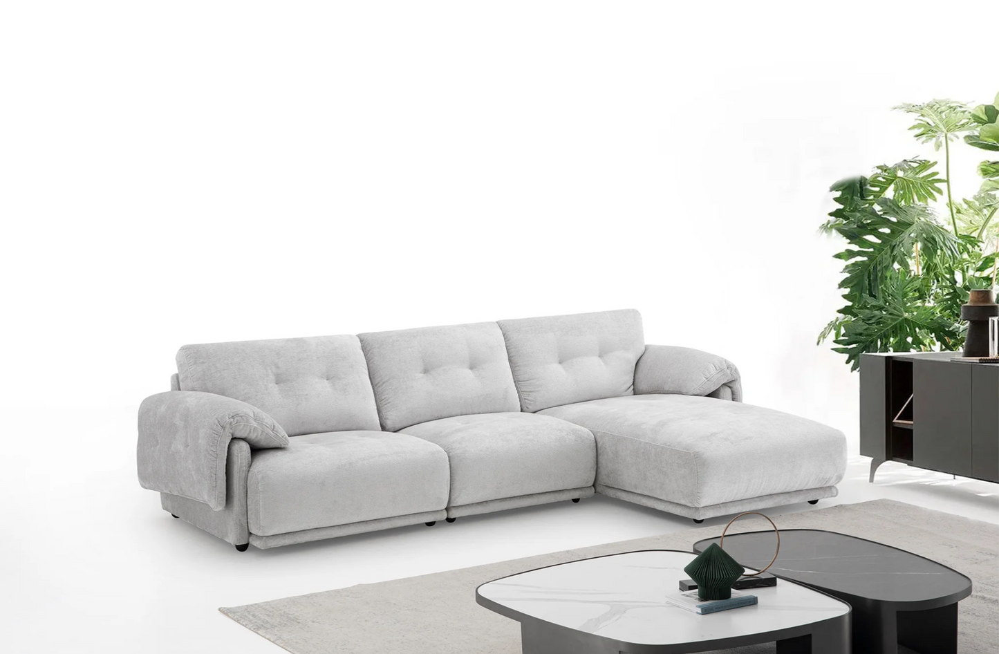Sofa en L Venice Silver