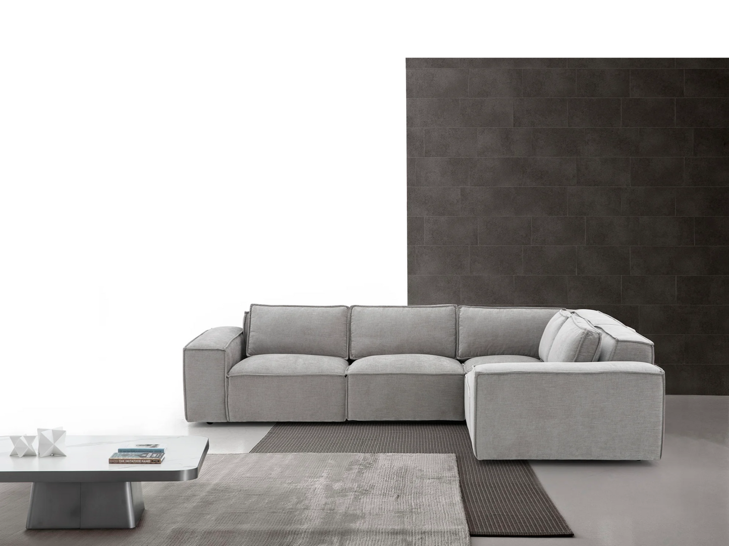 Sofa en L Vienna Light Grey