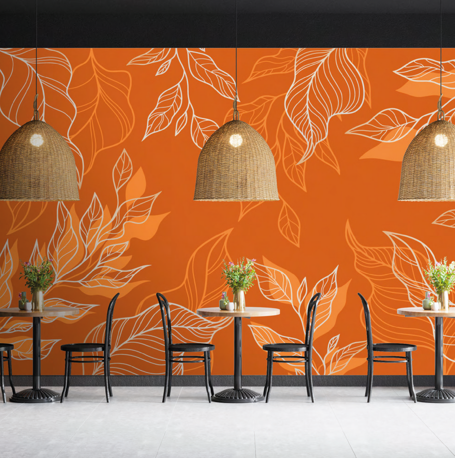PAPEL DE COLGADURA Orange Tropical
