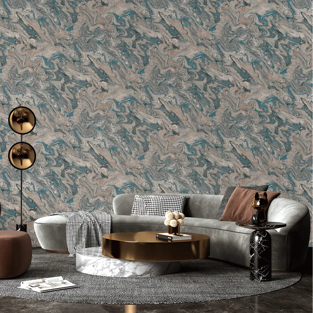 Papel de Colgadura Valentino 99937506 (Rollo Doble)