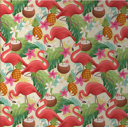 PAPEL DE COLGADURA Amazon Flamingos