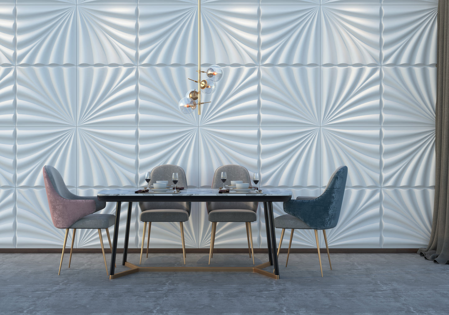 PARED  3D ROCOCO (Lamina)