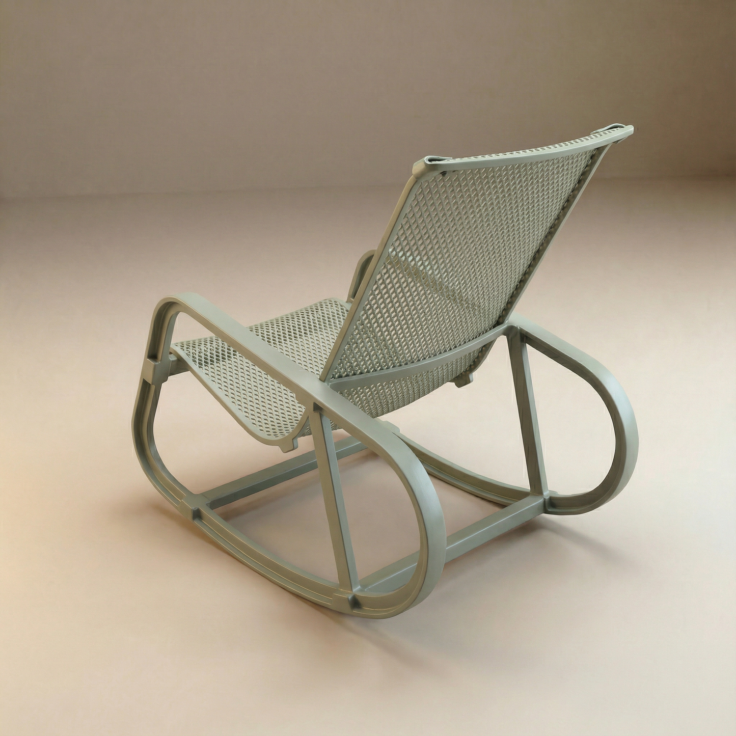 Silla Exterior Mecedora Santino Verde