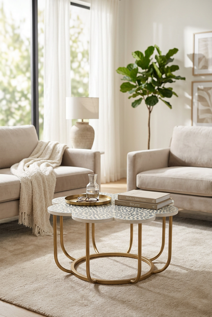 Mesa Flor Anne ambientada
